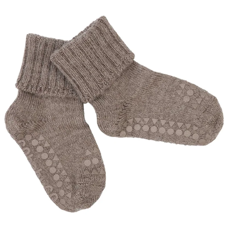 sock uses hiking -  GObabyGO Alpaca Non-Slip Socks Walnut