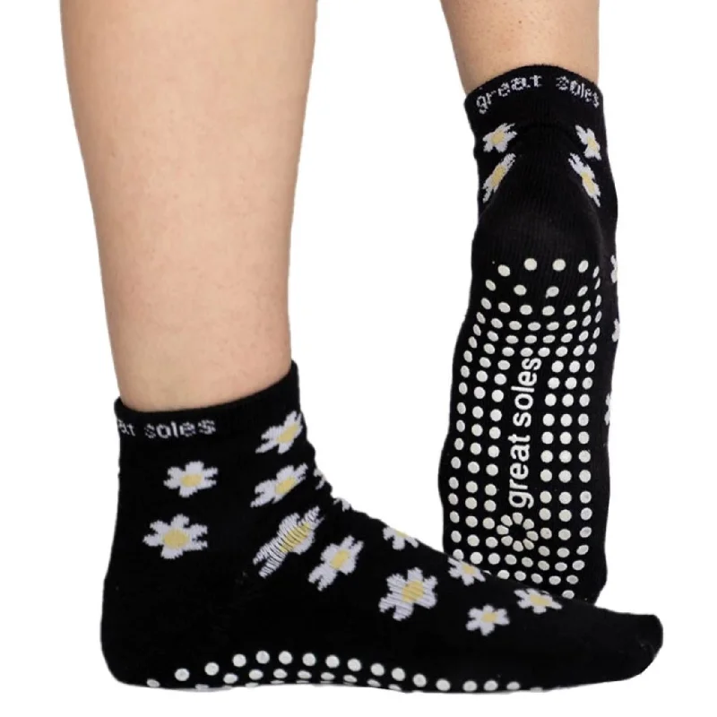 sock selection custom -  Daisy Short Crew Grip Sock (Pilates & Barre)