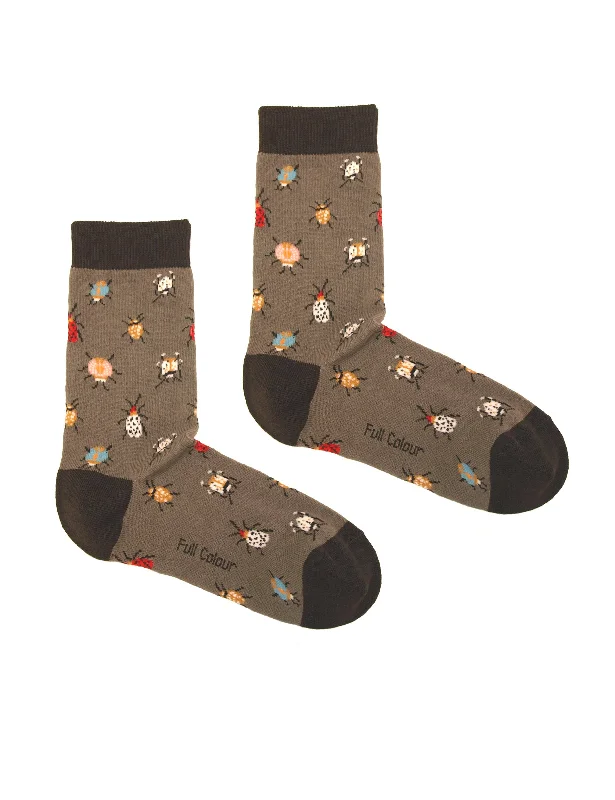 sock fashion thermal -  Full Colour - GREY BUGS SOCK