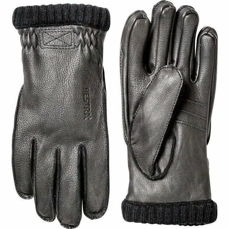 non-slip delivery gloves -  Hestra Deerskin PrimaLoft Ribbed Gloves