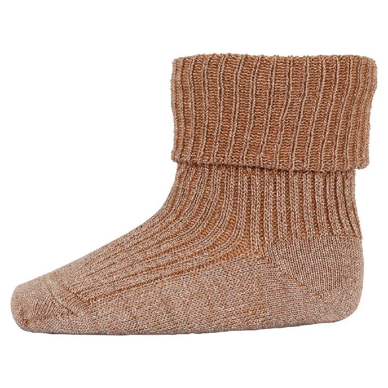 sock colors running -  Mp Danmark Ida glitter socks Maple Sugar