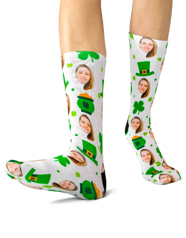 sock selection hiking -  Luck of the Irish Face Socks