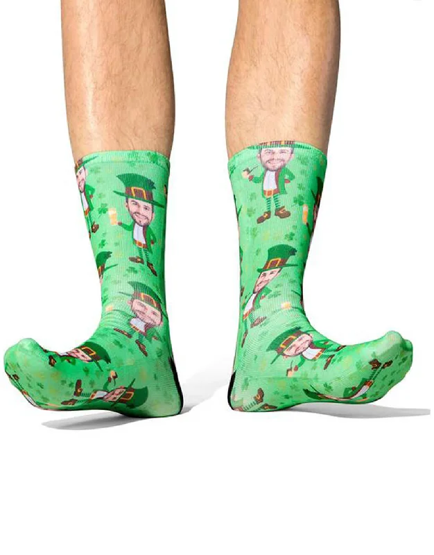 sock codes custom -  Leprechaun Me Socks