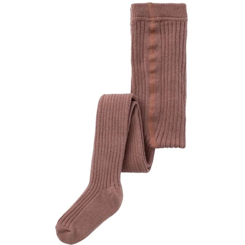 sock shipping running -  Lil'Atelier Carob Brown Ilso Pantyhose