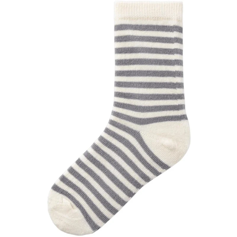 sock guarantee hiking -  Lil'Atelier Silver Filigree Elove Stripe Socks