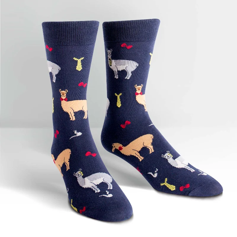 sock types thermal -  Llama Drama Men's Crew Socks