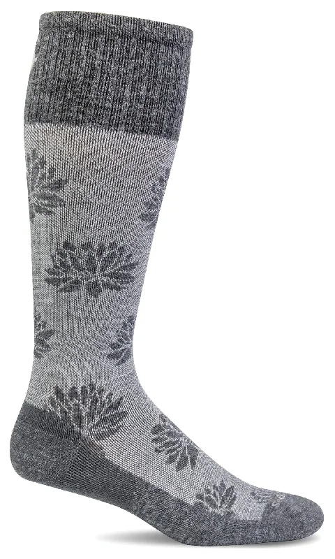 sock guarantee running -  Lotus Lift Women's Bamboo/Merino Firm Compression Sock in in Charcoal