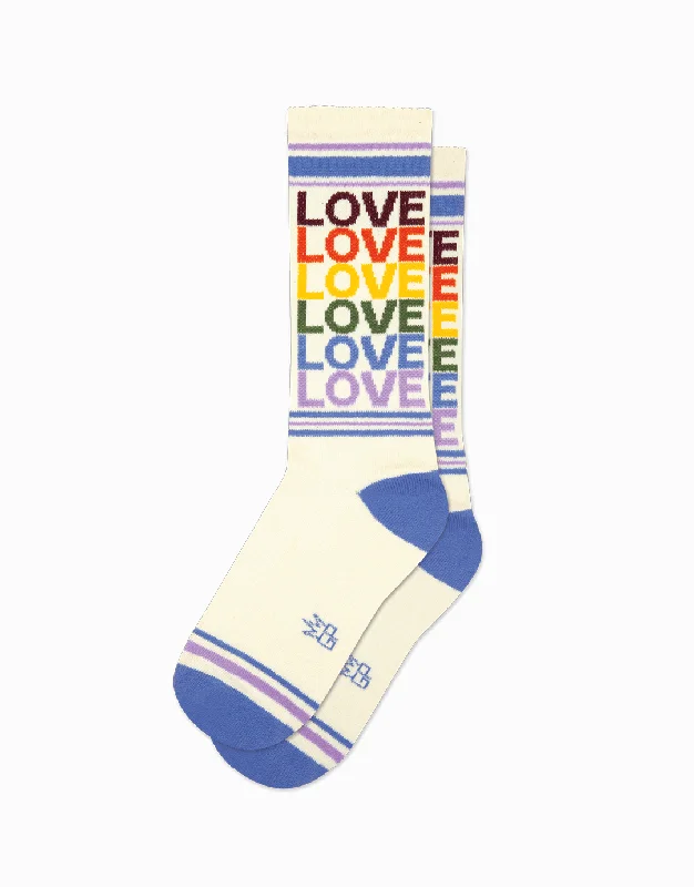 sock colors running -  Love Vintage Rainbow Gym Socks