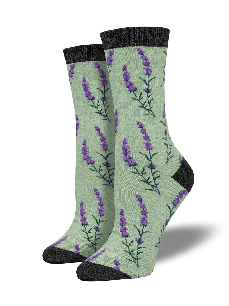 sock sets running -  Lovely Lavender Women's Bamboo Crew Sock