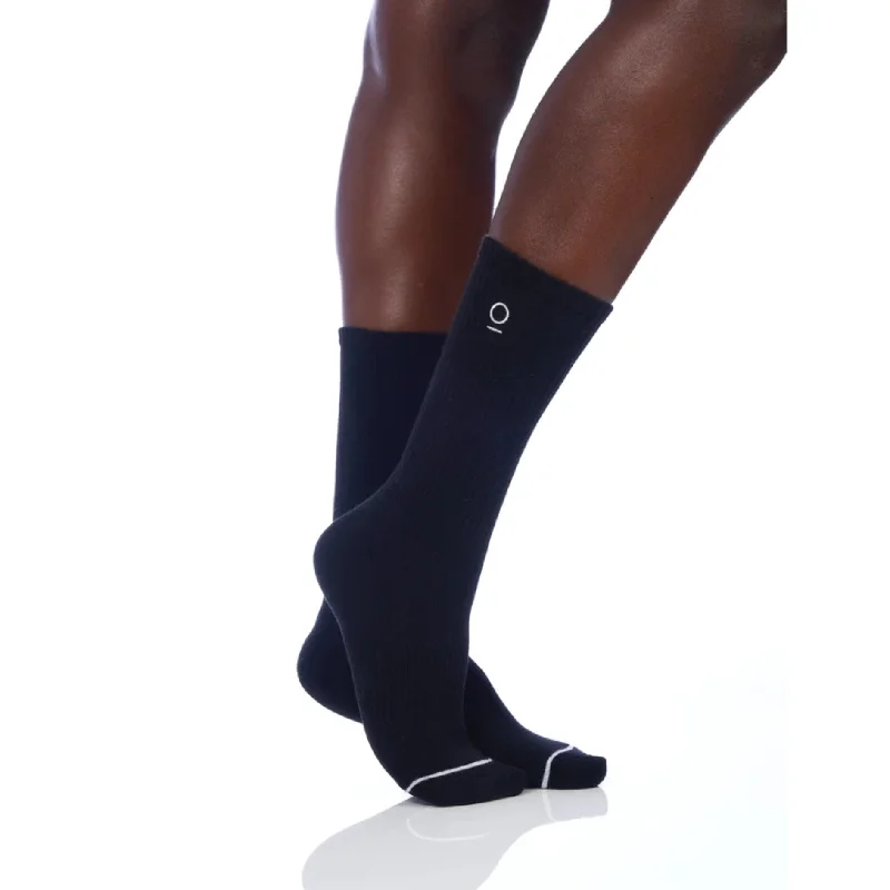 sock returns custom -  Tall Grip Tube Socks - Black (Non Grip)