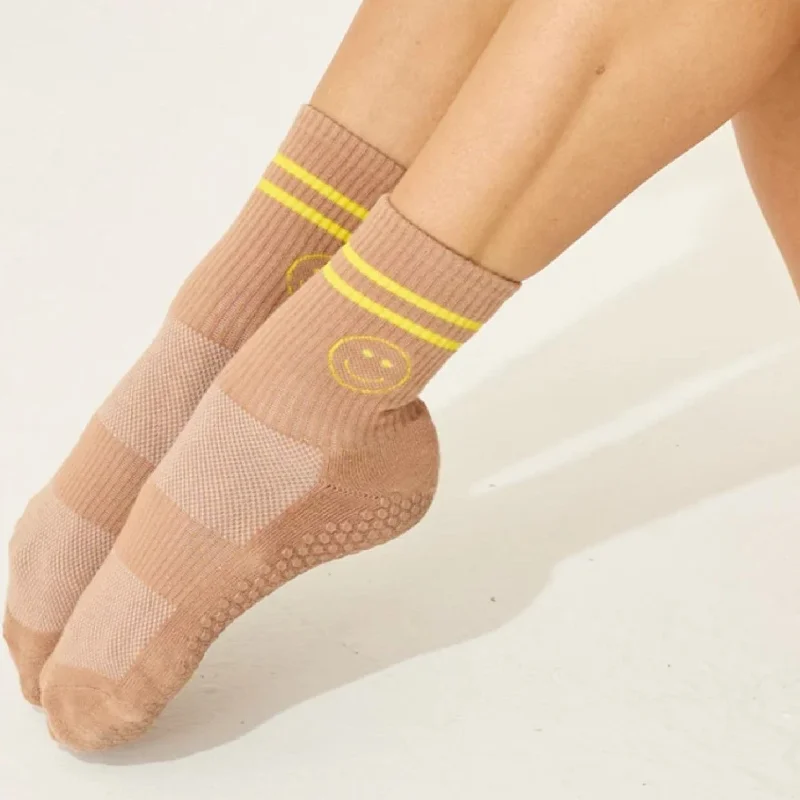 sock shipping hiking -  The Emmie Smiley Grip Socks (Barre/Pilates)