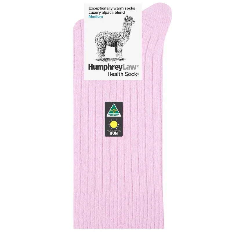 sock prices custom -  Luxury Alpaca Blend Socks in Powder Pink - Aussie Made