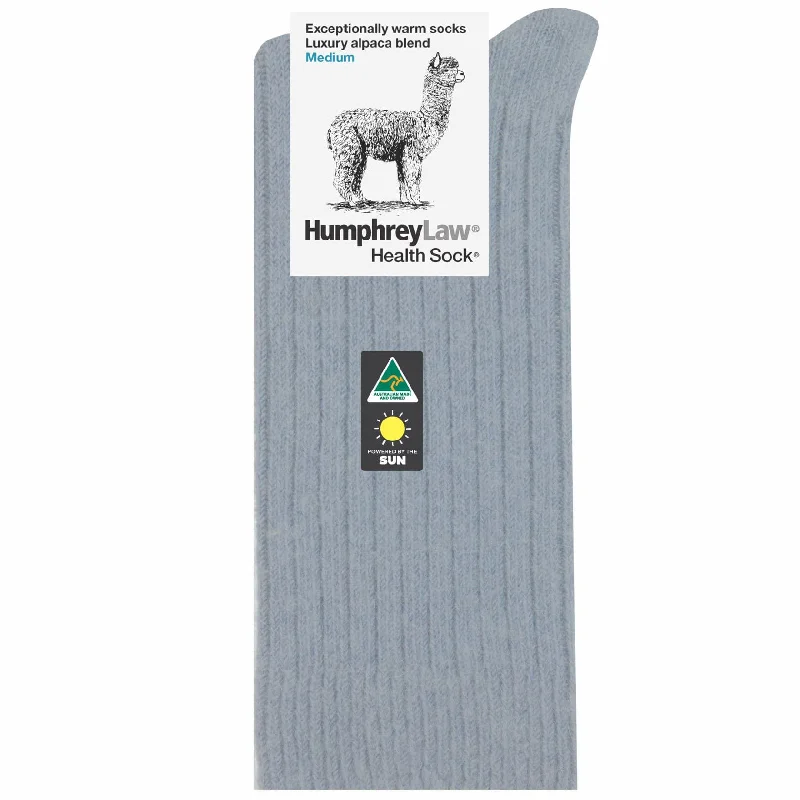 sock uses custom -  Luxury Alpaca Blend Socks in Silver Blue - Aussie Made