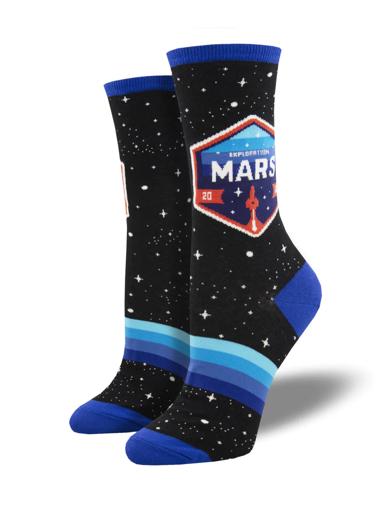 sock discounts thermal -  Mars Patch Women's Crew Socks