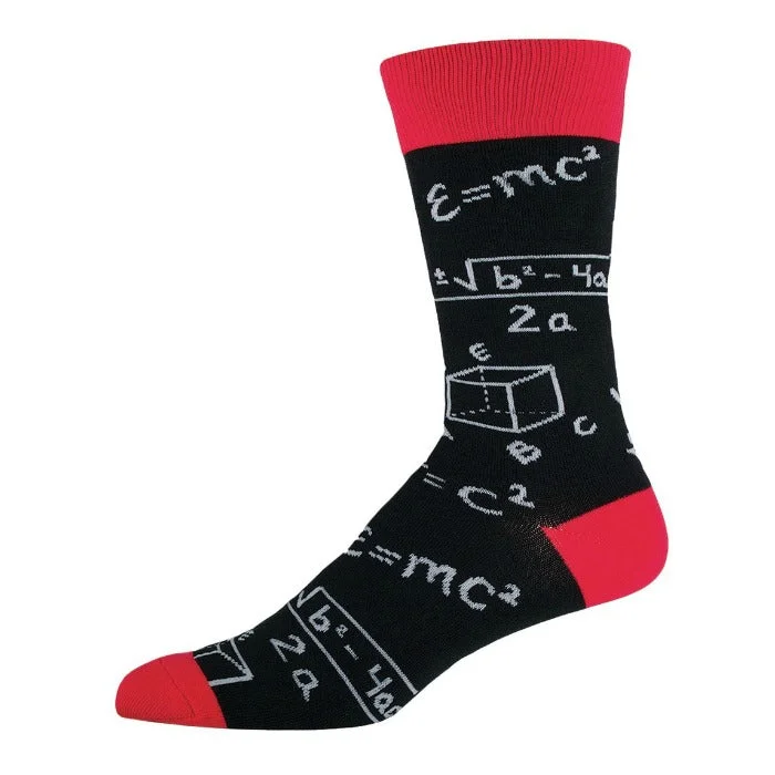 sock durability thermal -  Maths Equation Socks Men's Crew Socks