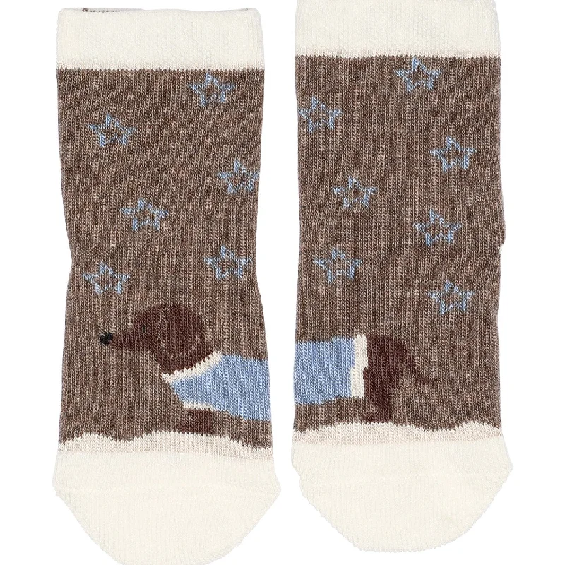 sock comfort custom -  MELTON Denver Melange Dachshund socks