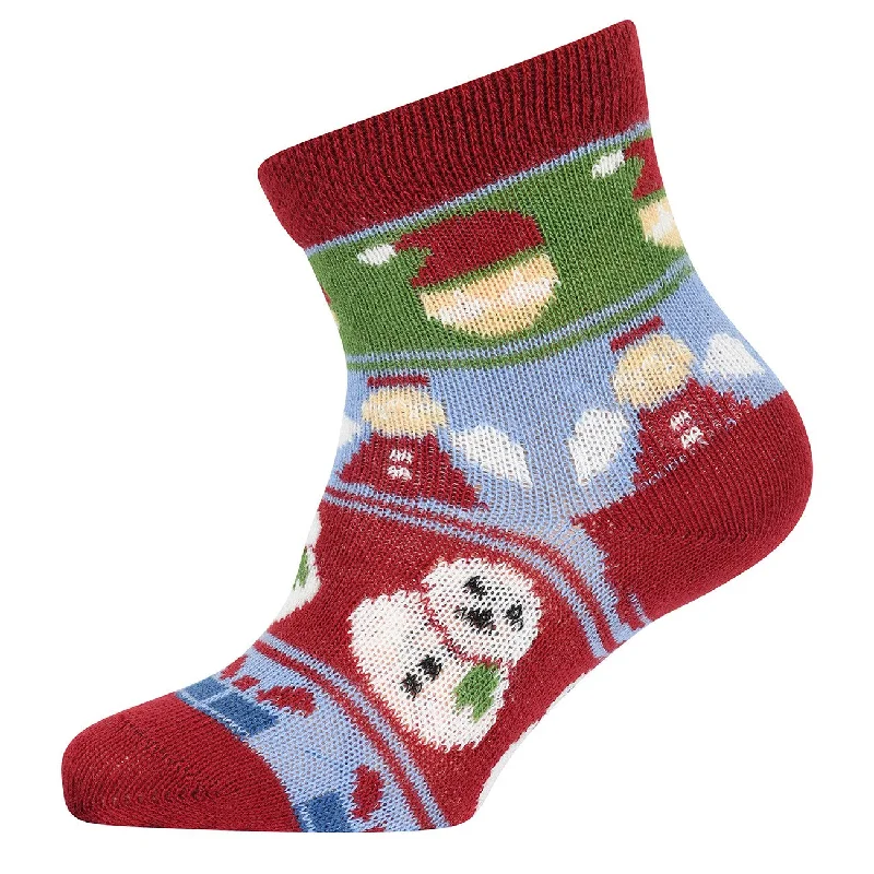 sock discounts custom -  MELTON Sundried Tomato Snowman socks