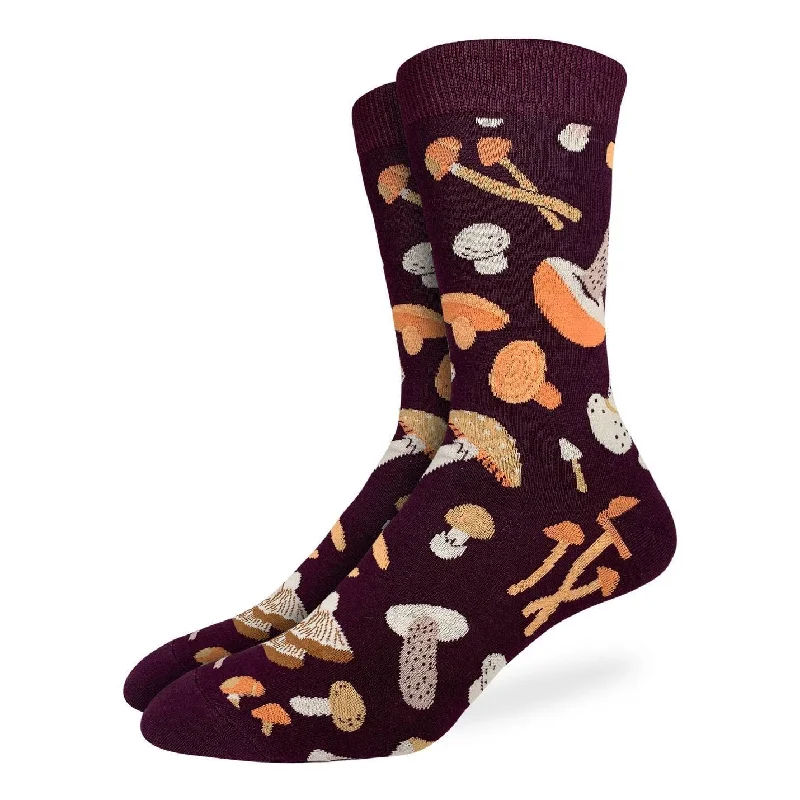 sock drying thermal -  Good Luck Sock Men's Big and Tall Mushrooms Socks