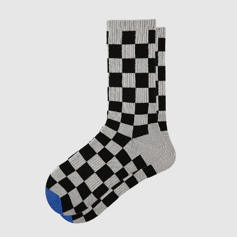 sock ratings running -  Men's Checkerboard Crew Socks