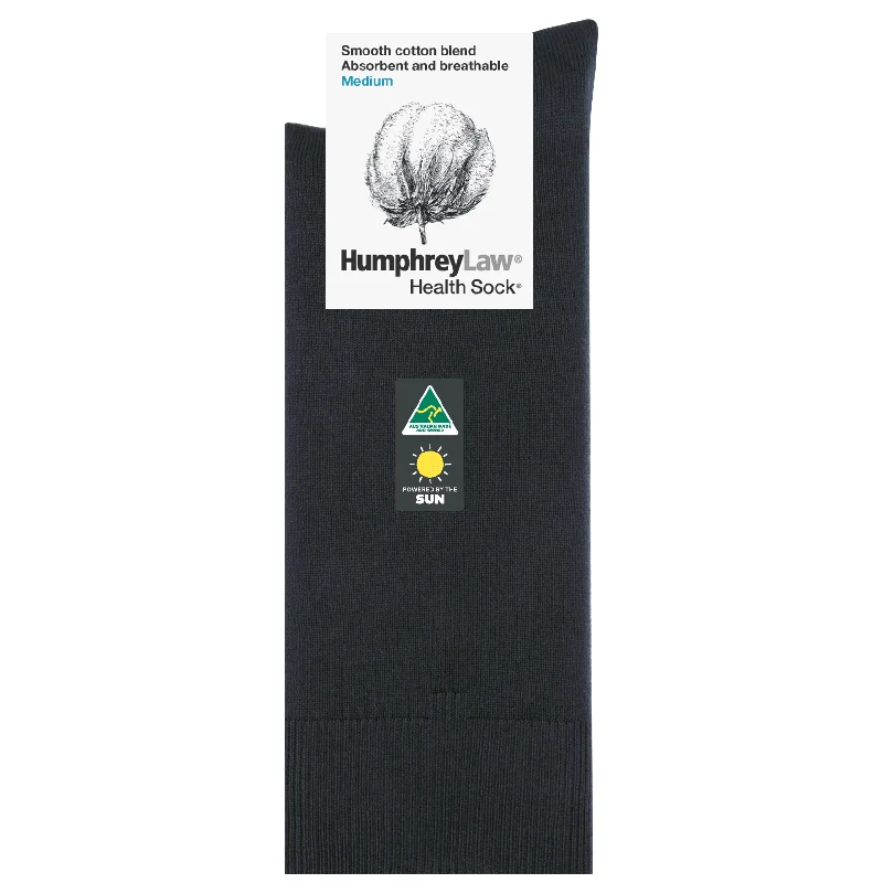 sock deals hiking -  Mercerised Cotton Crew Socks in Charcoal - Aussie Made