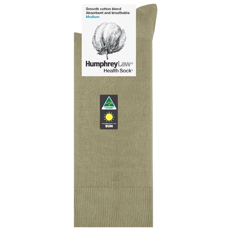 sock discounts hiking -  Mercerised Cotton Crew Socks in Stone - Aussie Made