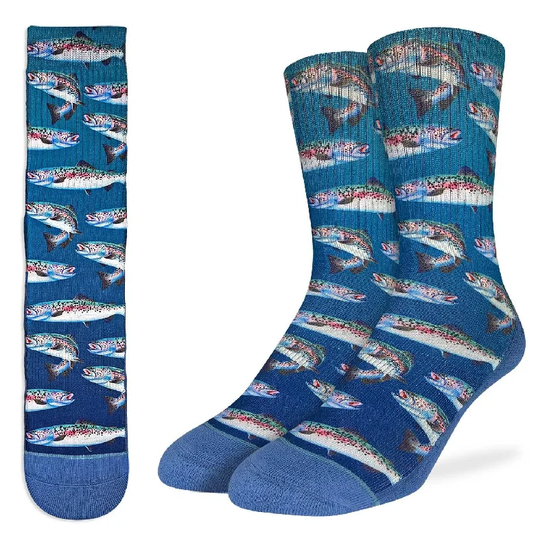 sock codes thermal -  Good Luck Sock Men's Rainbow Trout Socks