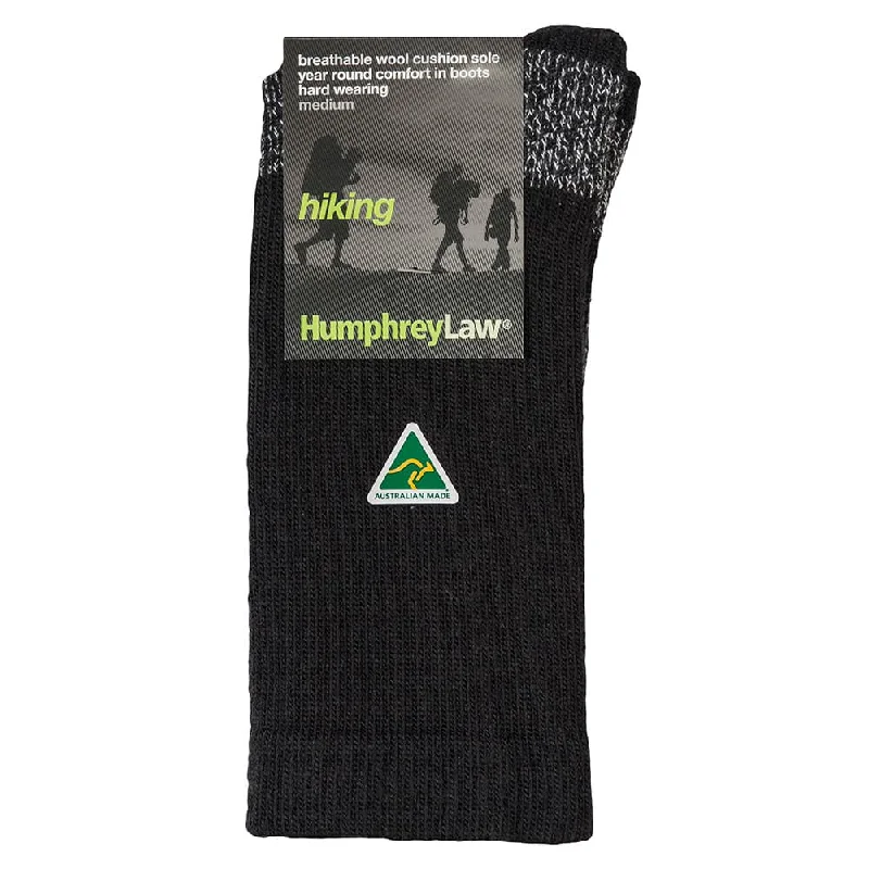 sock codes running -  Merino Wool Hiking Socks with Coolmax in Black - Aussie Made