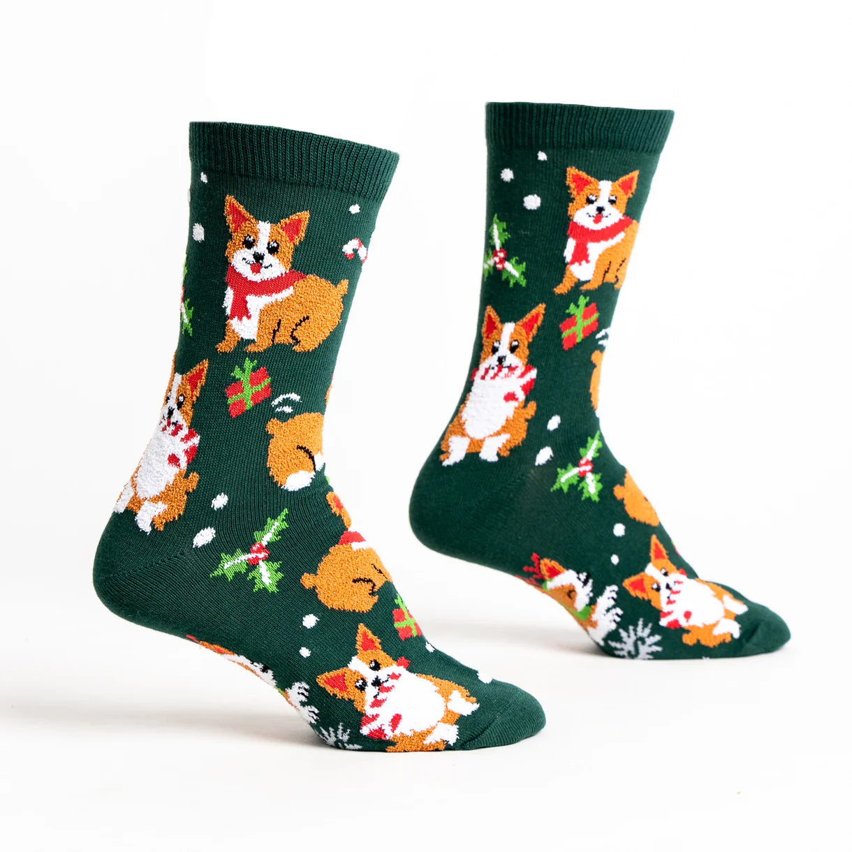 sock sizes running -  Merry Corgmas Women's Crew Socks