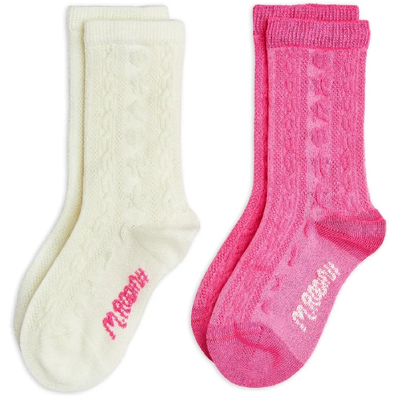 sock guarantee custom -  Mini Rodini Multi Textured 2-Pack Socks