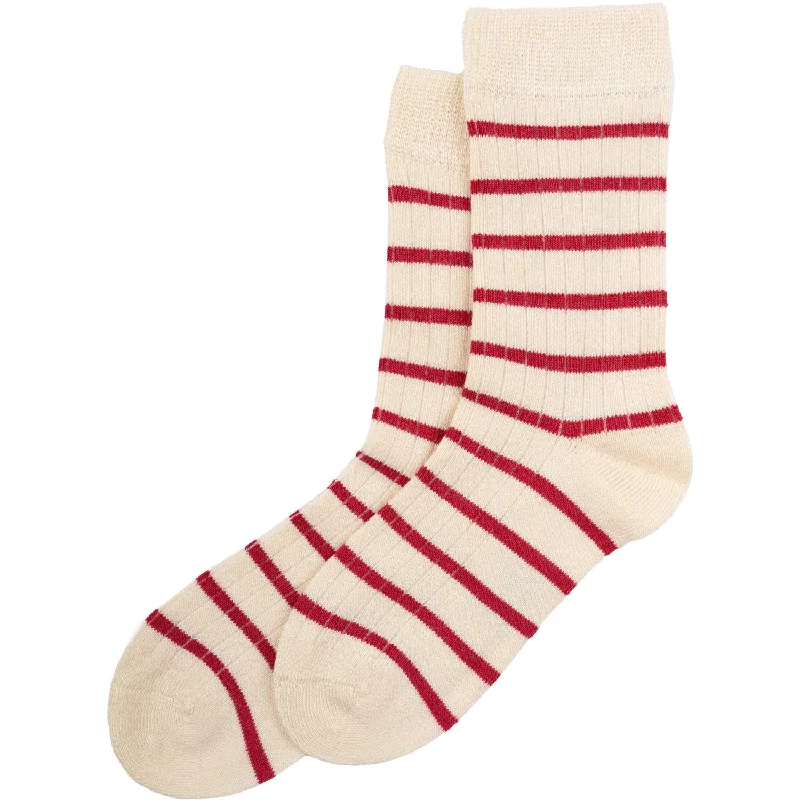 sock sizes thermal -  minipop® Chili Pepper/Off White Bamboo Socks Stripe