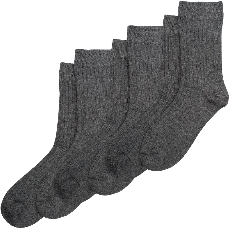 sock colors thermal -  minipop® Dark Grey Melange Bamboo Socks 3-Pack Noos