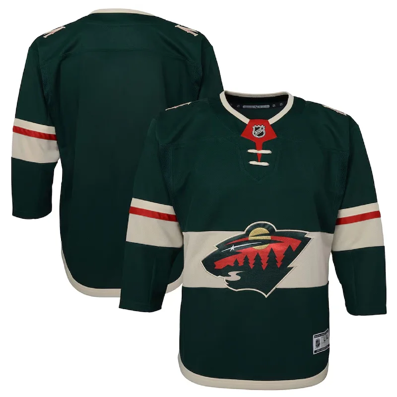 sock stock custom -  Minnesota Wild - Outer Stuff Premier Junior Home Jersey