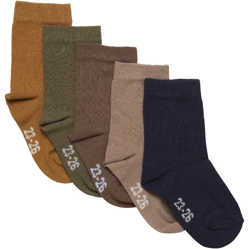 sock prices thermal -  Minymo Dried Herbs Ankle sock - multi (5-pack)