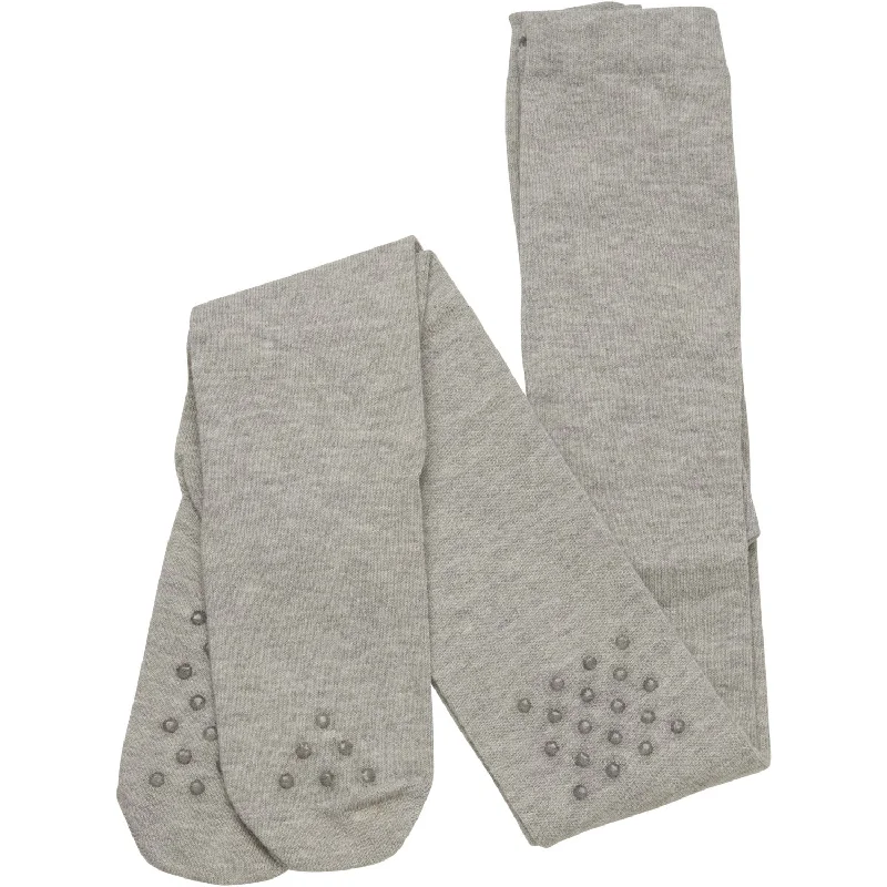 sock singles hiking -  Minymo Light Grey Melange Tights