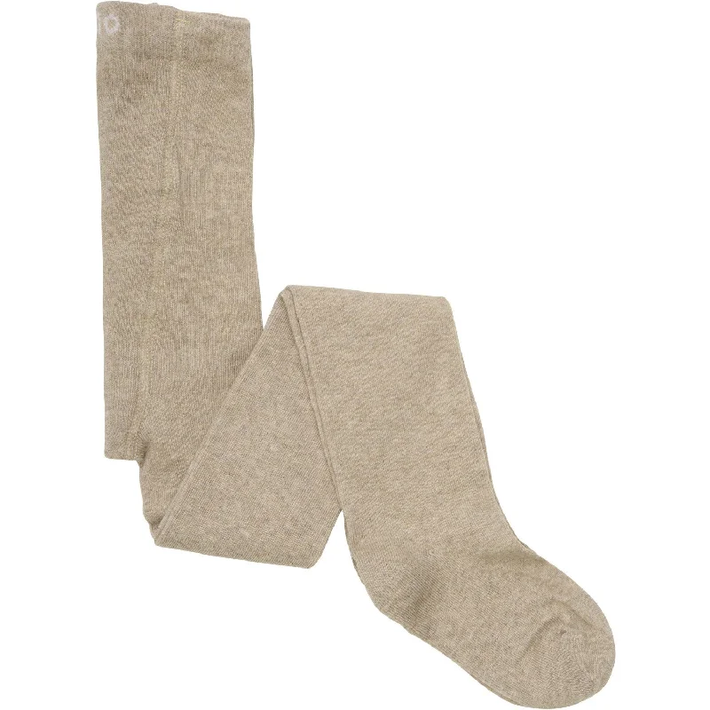 sock quality hiking -  Minymo Silver Mink Melange Tights Solid