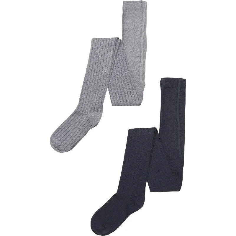 sock bundles hiking -  Minymo Sleet Stockings - rib (2-Pack)