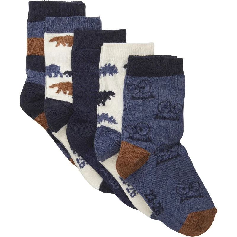 sock offers thermal -  Minymo Total Eclipse Socks w. Pattern (5-pack)