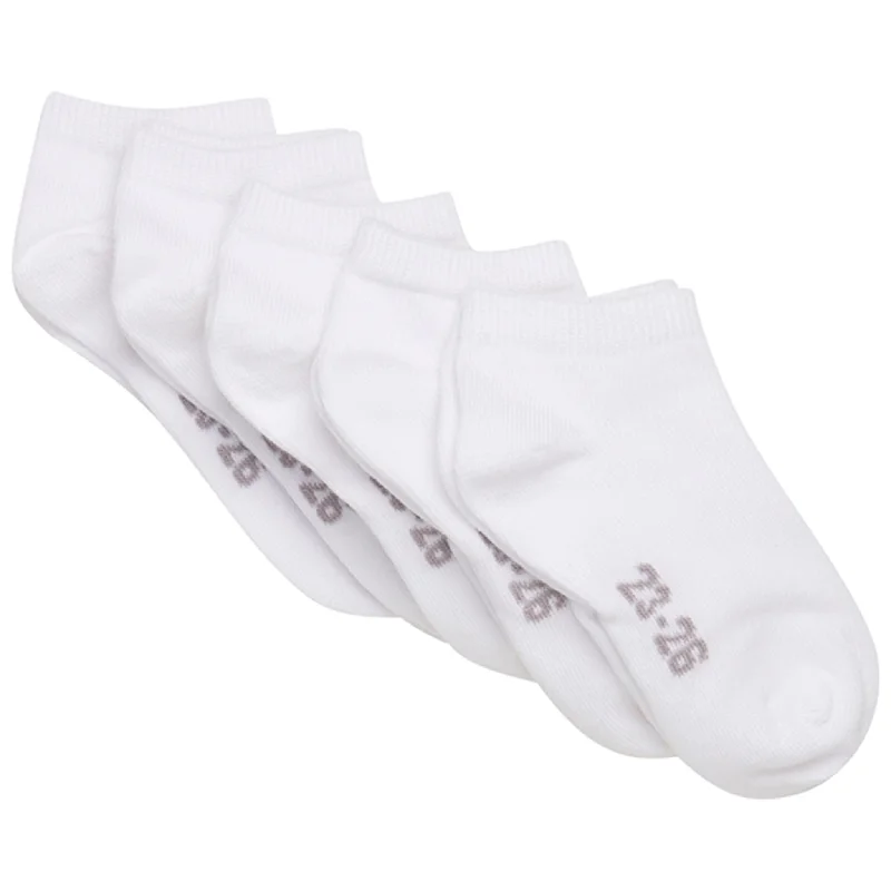 sock guarantee running -  Minymo White Strømper Low Cut 5-pak NOOS