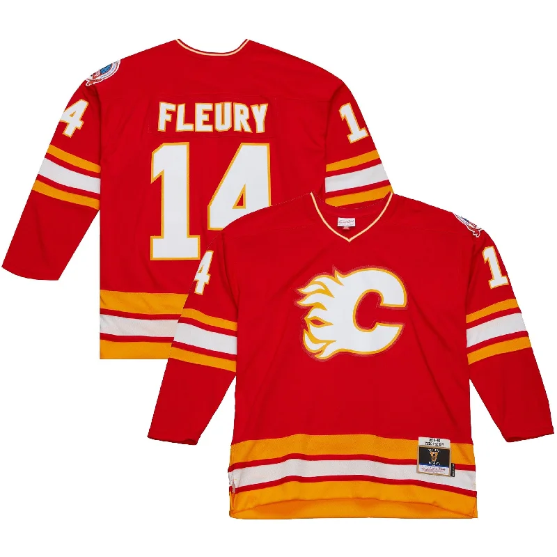 sock pairs thermal -  Mitchell & Ness Vintage Senior Jersey - Calgary Flames Theo Fleury