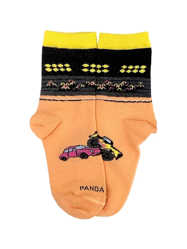 sock features hiking -  Sock Panda - Monster Truck Racing Socks (Ages 5-7)