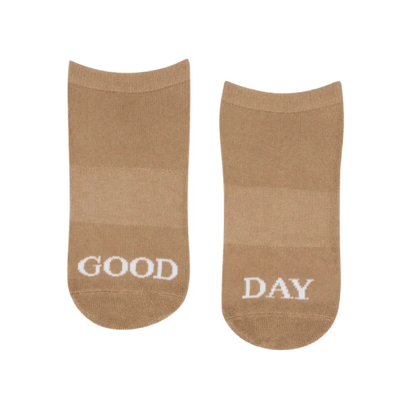 sock singles custom -  Classic Low Rise Grip Socks - Good Day (Barre / Pilates)