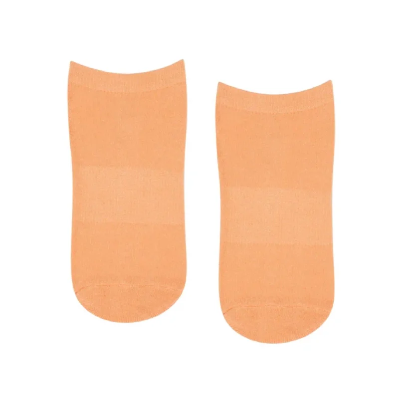 sock guarantee custom -  Classic Low Rise Grip Socks - Peach (Barre / Pilates)