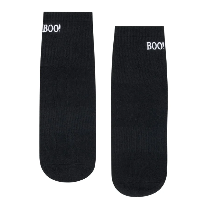 sock promotions hiking -  Crew Grip Socks - BOO (Barre / Pilates)