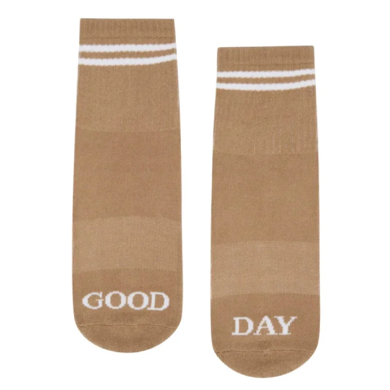 sock comfort custom -  Crew Grip Socks - Good Day (Barre / Pilates)