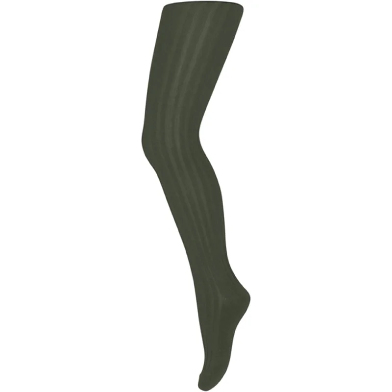 sock assortment running -  MP 130 Cotton Rib Tights Forest Night