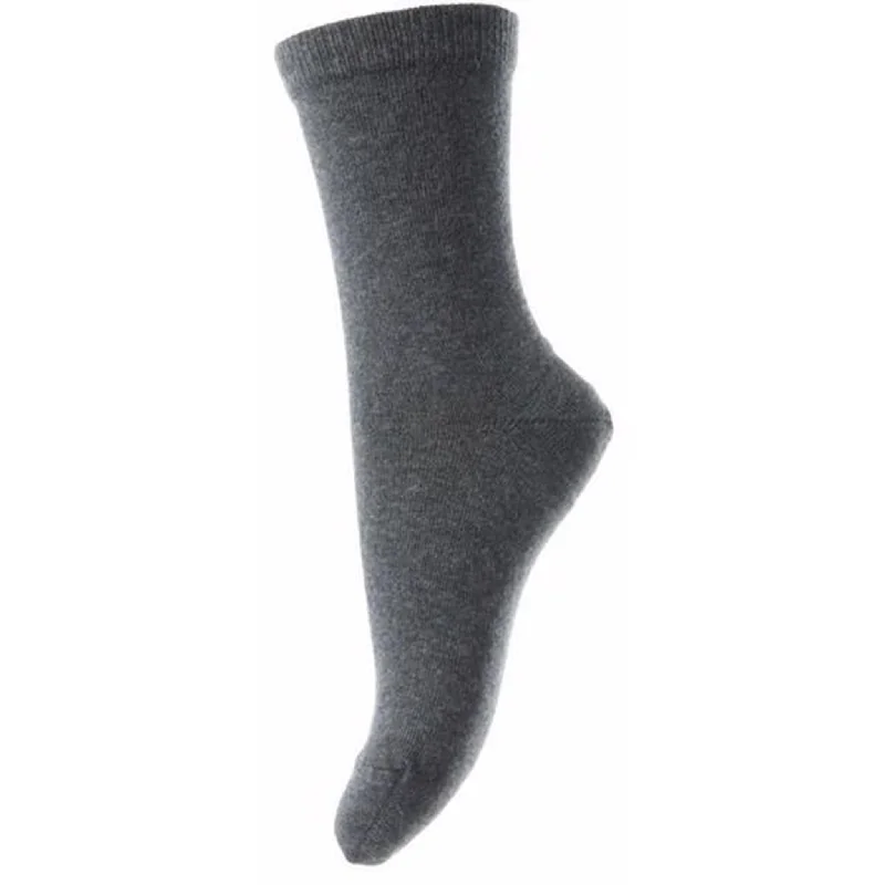 sock assortment running -  MP Cotton Plain Socks Dark Grey Melange