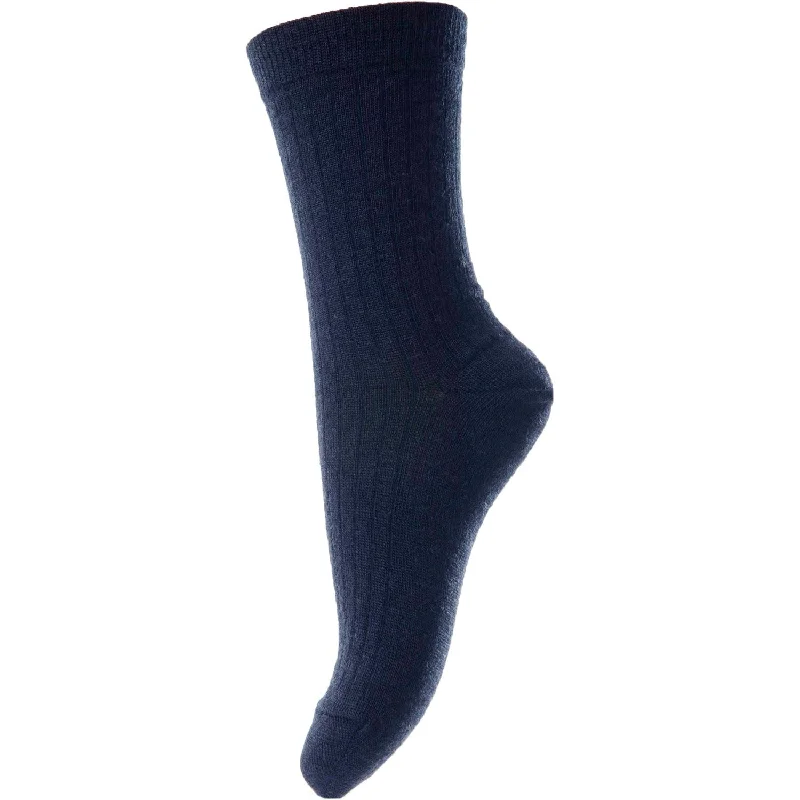 sock variety hiking -  Mp Danmark Navy 718 Wool Rib Strømper