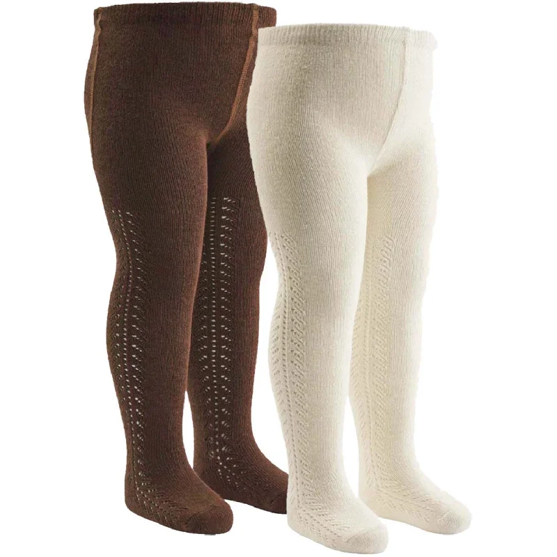 sock comfort running -  Müsli Bark/ Balsam Cream Lace Stockings 2-Pack