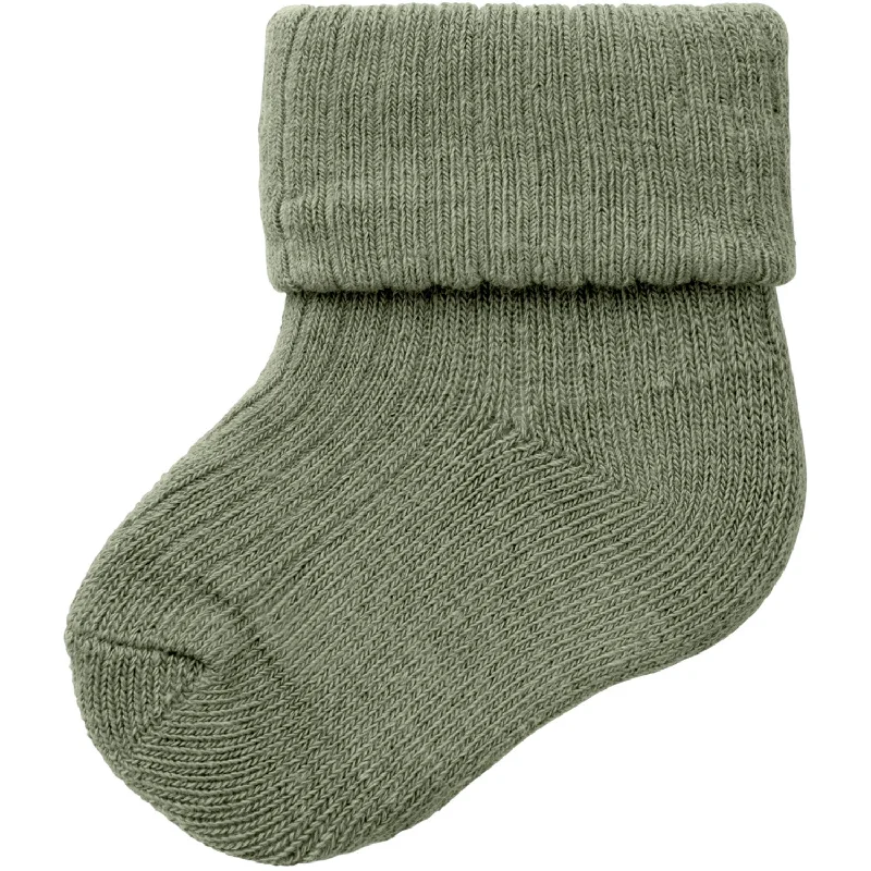 sock quality running -  Name It Oil Green Nobbu Socks