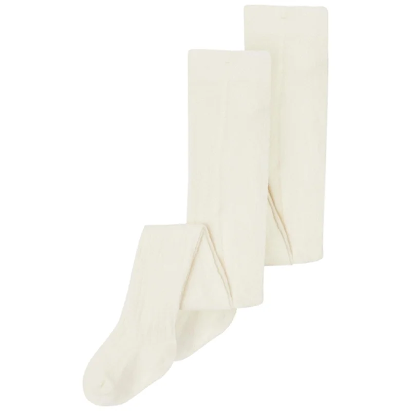 sock designs hiking -  Name it White Alyssum Rib Tights 2-pack Noos